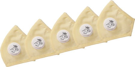Advind Healthcare Smog Guard N95 Kids Mask With One Valve S (6-10 Years) - Beige Pack Of 5
