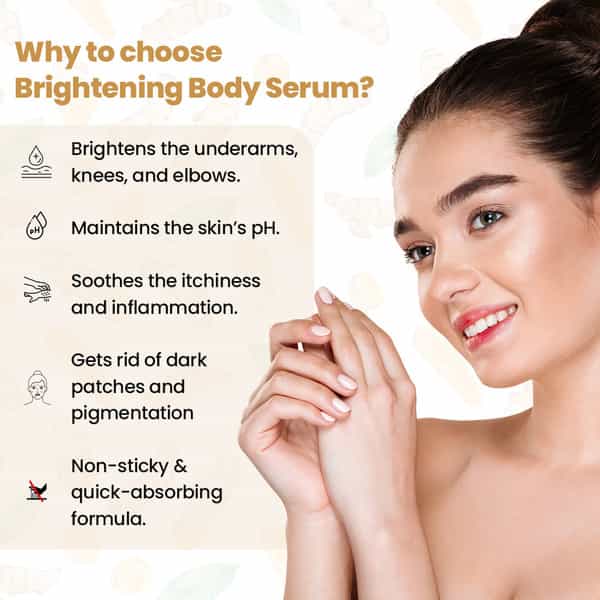 Tnw The Natural Wash Brightening Body Serum With Turmeric Powder And Chamomile Extracts |30Ml