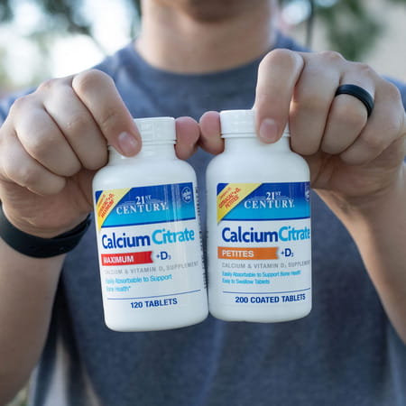 21St Century Calcium Citrate + D3 Tablets | 200 Count