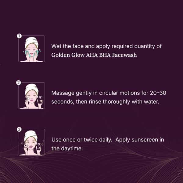 Zenvia Golden Glow Aha Bha Face Wash 100 Ml