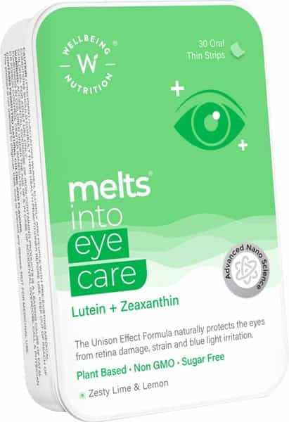 Wellbeing Nutrition Melts Eye Care Digital Strain Guard Preventing Blue Light Irritation 30 Strips