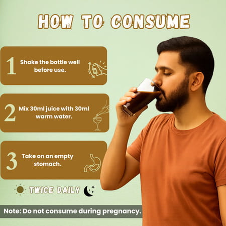 Ayumcure Gut Cleanse Juice | Natural Herbal Formula For Digestion & Gut Health | 1ltr