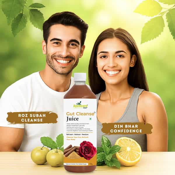 Ayumcure Gut Cleanse Juice | Natural Herbal Formula For Digestion & Gut Health | 1Ltr