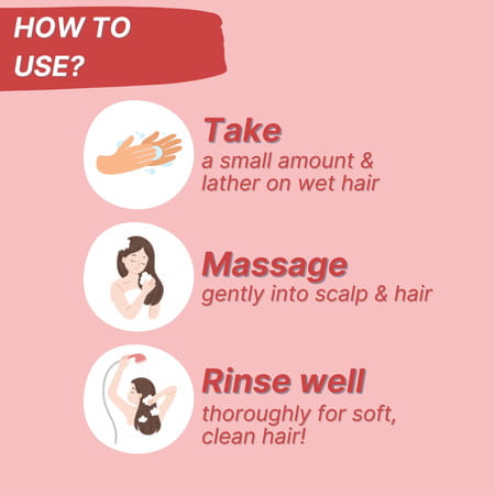 Healthbest Gentle Cleansing Strawberry Shampoo For Kids Tear-Free | Paraben-Free | Sls-Free - 200 Ml