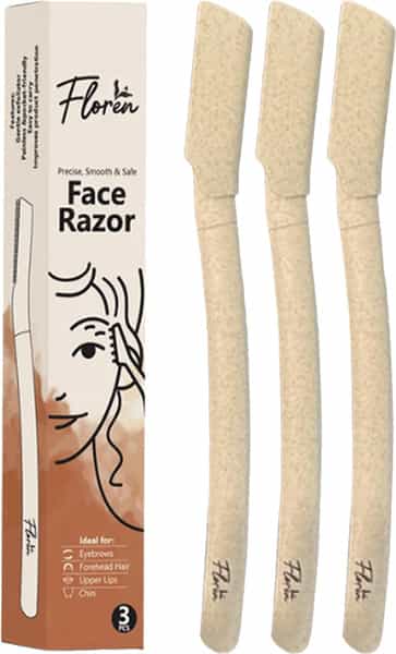 Floren Face Razor For Women I For Smooth & Effortless Facial Hair Removal Ipack Of 3