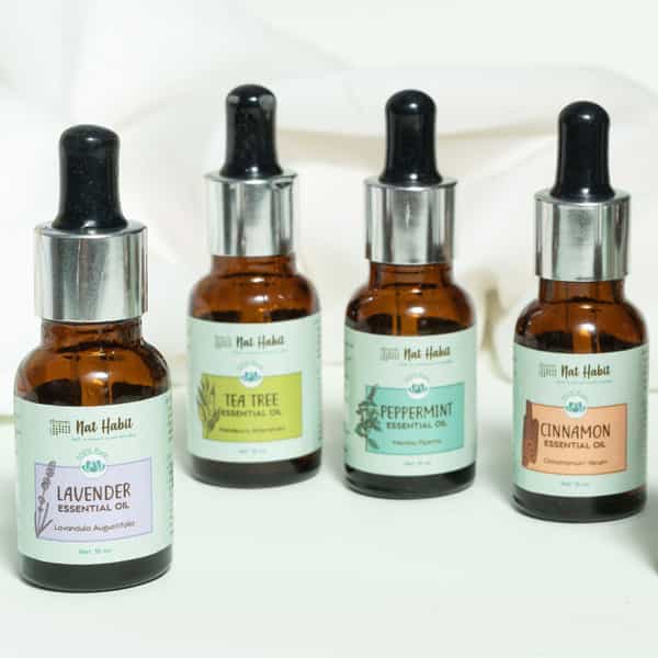 Nat Habit Tea Tree Essential Oil For Acne & Pimples | Blemishes Flakes | Undiluted 100% Pure - 15Ml