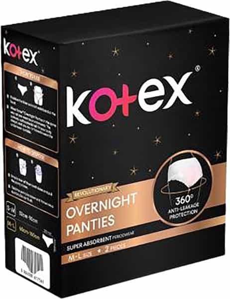 Kotex Overnight Panties - 2 Count (Small/Medium)