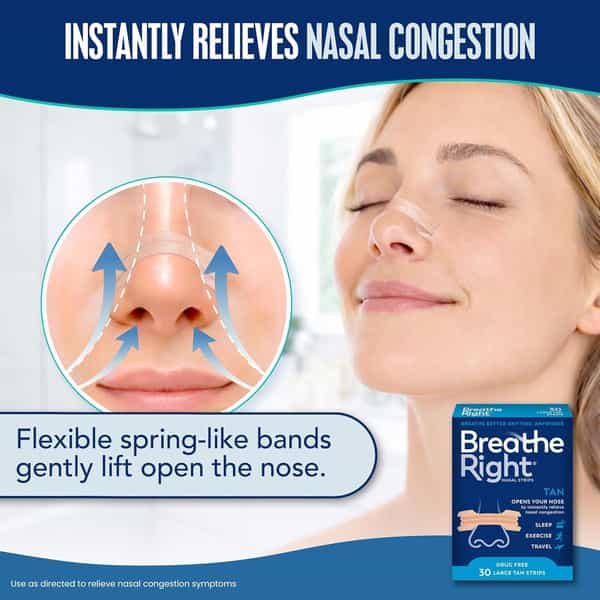 Breathe Right Nasal Strips | Large