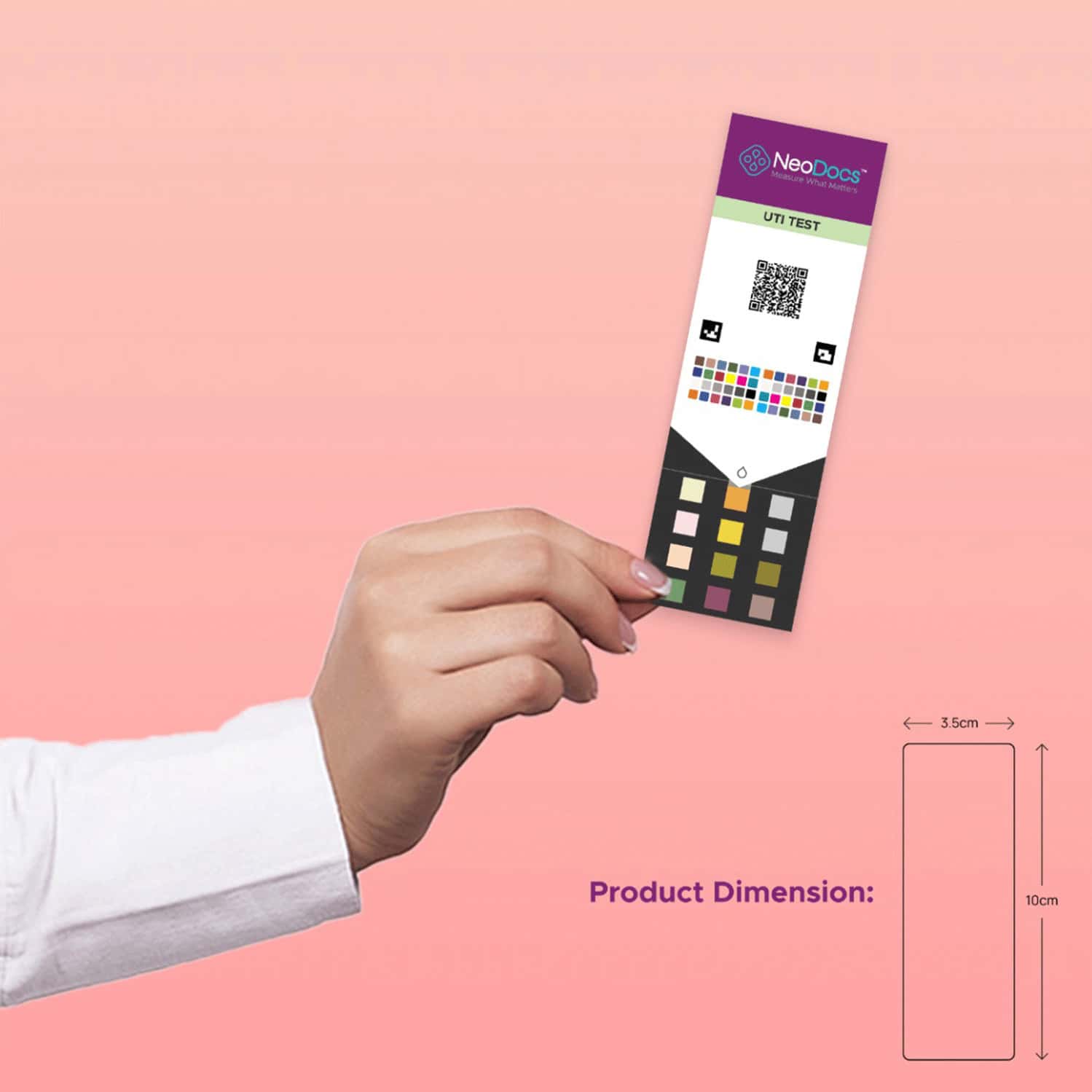 Neodocs Urinary Tract Infection Kit | Detect Uti Track Leukocytes Blood|Ph And 6 Other Parameters