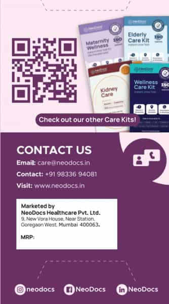 Neodocs Urinary Tract Infection Kit | Detect Uti Track Leukocytes Blood|Ph And 6 Other Parameters