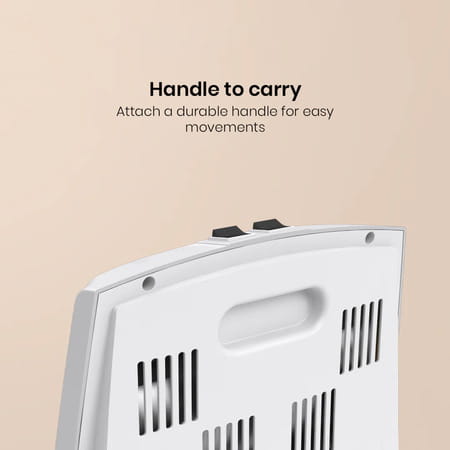 Crompton Comfy Plus 800 Watt Quartz Room Heater With 2 Heat Setting | Handle | Neon Lamp Indicator