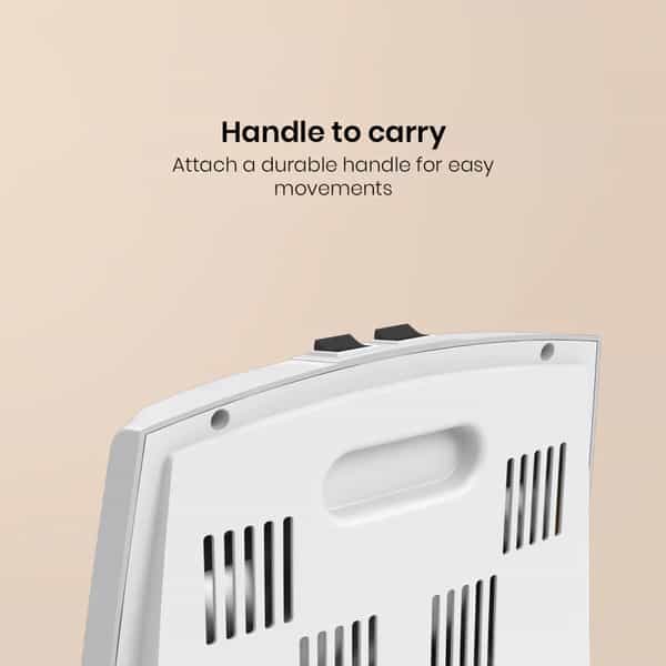 Crompton Comfy Plus 800 Watt Quartz Room Heater With 2 Heat Setting | Handle | Neon Lamp Indicator