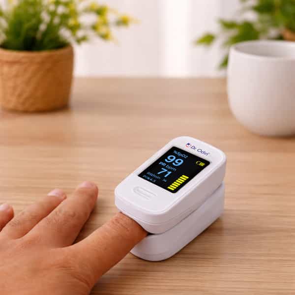 Dr. Odin Opo103bt Fingertip Pulse Oximeter| Spo? And Pulse Rate Monitor| Smart App (White)