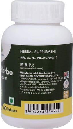 Grazing Meadows Detoxherbo 60 Tablets Ayurvedic Natural Supplement For Colon Cleansing (Pack Of 2)