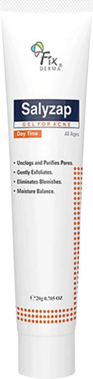 Fixderma Salyzap 2% Salicylic Acid Acne Spot Corrector Gel With 2% Niacinamide Pimple Remover 20 Gm