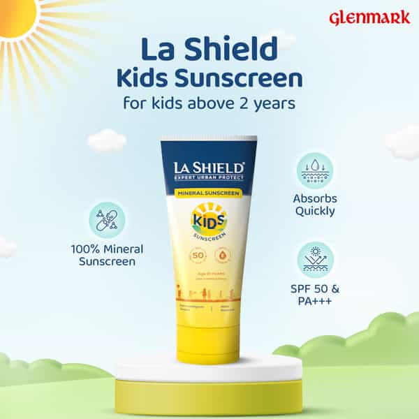 La Shield Kids Spf 50 Mineral Sunscreen Gel For 2+ Years 50 Gm