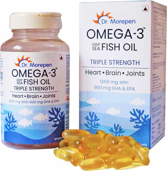 Buy DR. MOREPEN OMEGA 3 DEEP SEA FISH OIL CAPSULES FOR HEALTHY HEART