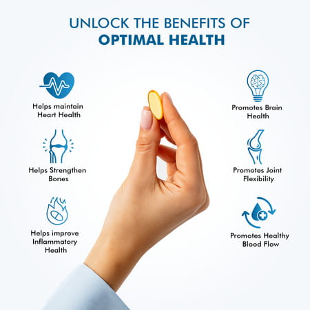 Dr. Morepen Omega 3 Deep Sea Fish Oil Triple Strength | 1250mg With 900mg Dha & Epa | 60 Softgels