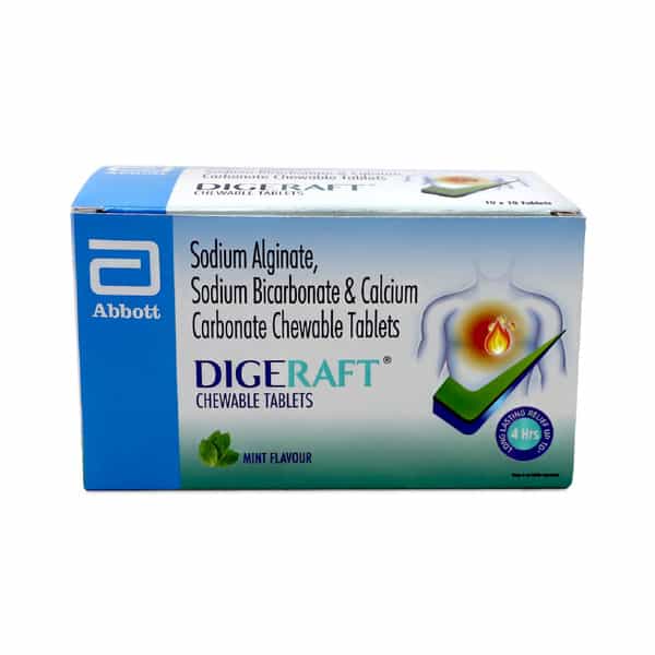 Digeraft Mint Flavour Strip Of 10 Chewable Tablets