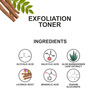 Love Earth Exfoliation Toner | With Glycolic Acid, Mandelic Acid , Lactic Acid, Hyaluronic Acid|50Ml