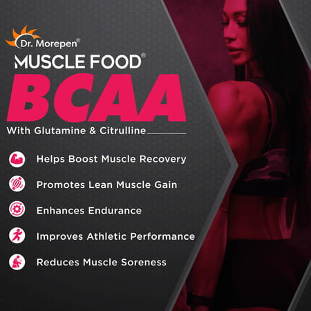 Dr. Morepen Muscle Food Bcaa For Lean Muscle & Strength Berry Burst - 250g