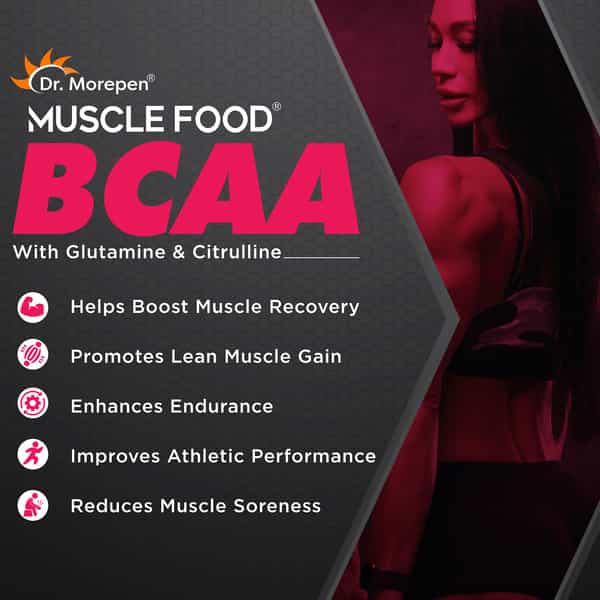 Dr. Morepen Muscle Food Bcaa For Lean Muscle & Strength Berry Burst - 250G