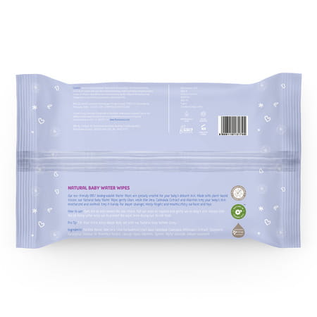 The Moms Co. Natural Baby Water Wipes (72 Wipes)