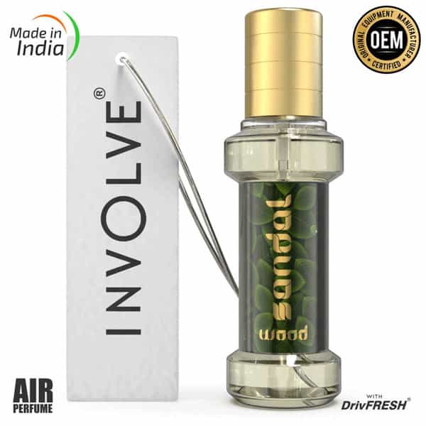 Involve Rainforest Sandalwood Scent Car Perfume - Woody Fine Fragrance Air Freshener Spray - Irf05