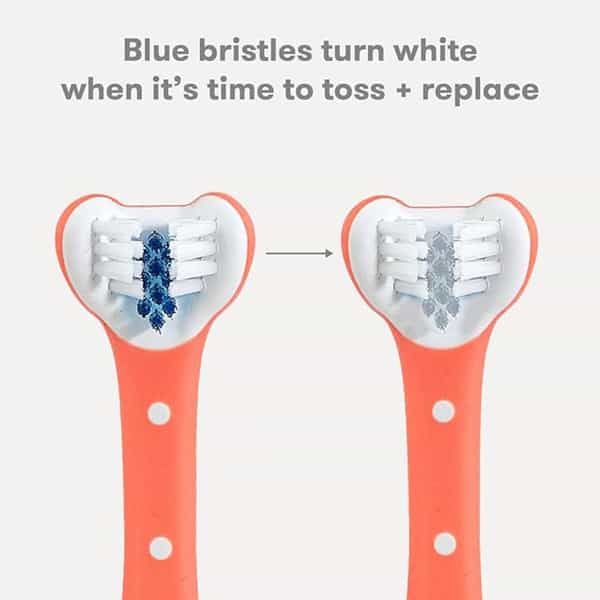 Fridababy Triple-Angle Toothhugger Toothbrush | Kids 2+ Years | Soft Bristles | Pack Of 2
