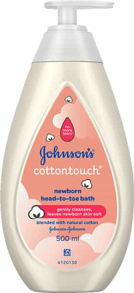 Johnson's Baby Cottontouch Newborn Head - To - Toe Bath - 500Ml