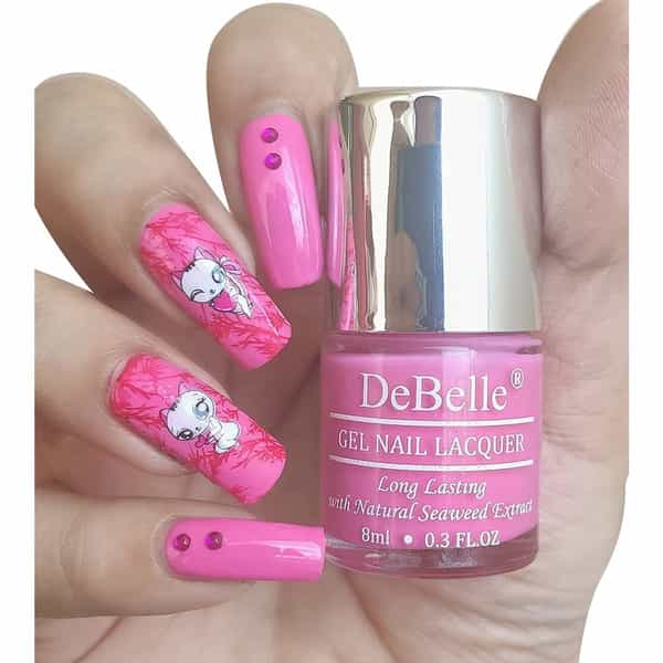 Debelle Gel Nail Polish Strawberry Souffle' (Bubblegum Pink Nail Paint)-8Ml