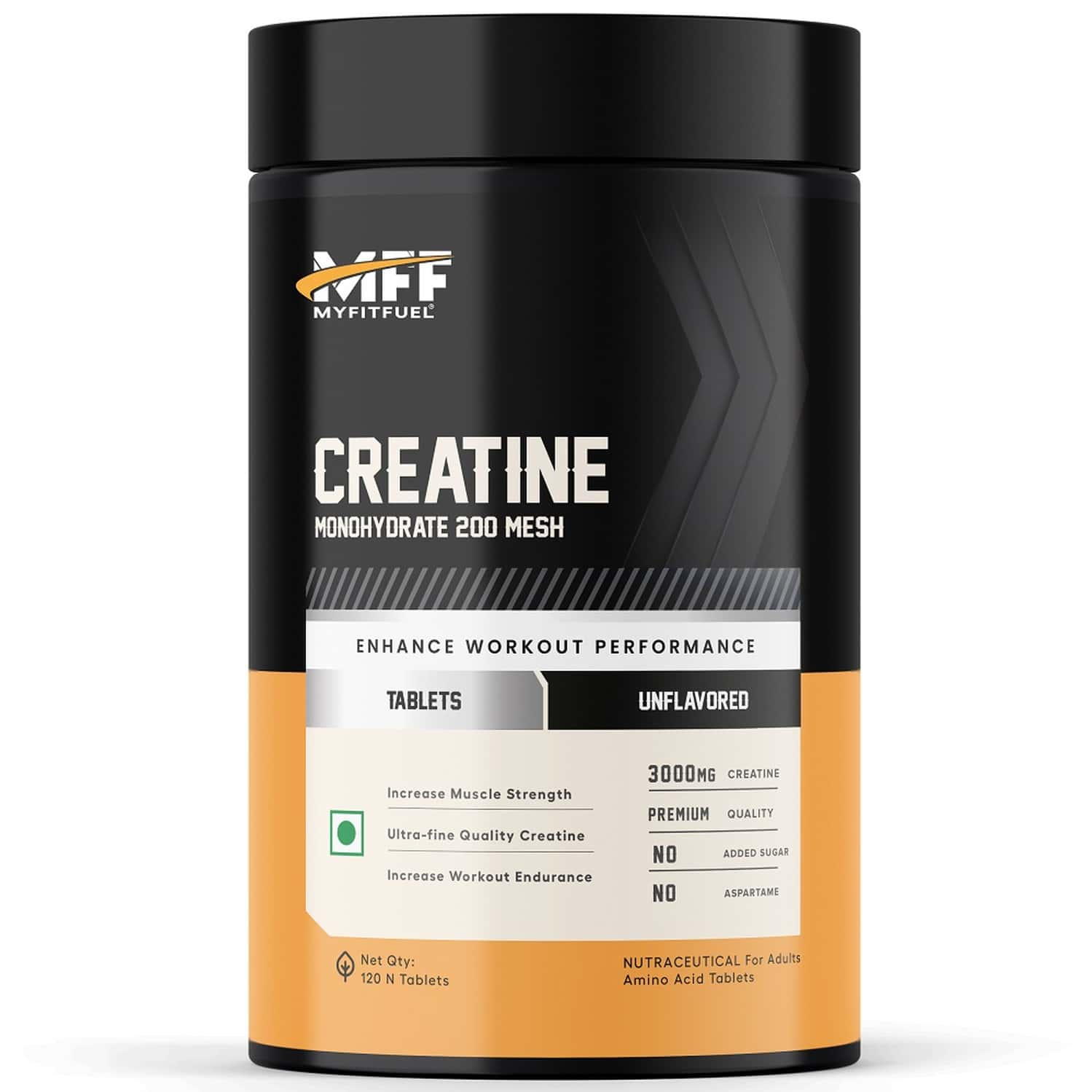 Myfitfuel Creatine Monohydrate 200 Mesh (3000 Mg) (120 Tablets)