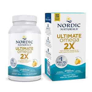 Nordic Naturals Ultimate Omega 2x 2150 Mg Omega 3 Fish Oil + Epa And Dha 120 Softgels For Adults