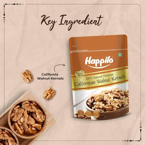 Happilo Premium Natural Californian Walnut Kernels 200G
