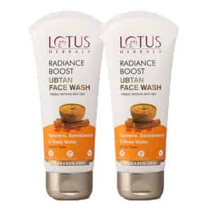 Lotus Herbals Radiance Boost Ubtan Face Wash 50gm ( Pack Of 2 )