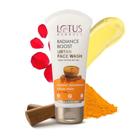 Lotus Herbals Radiance Boost Ubtan Face Wash 50gm ( Pack Of 2 )