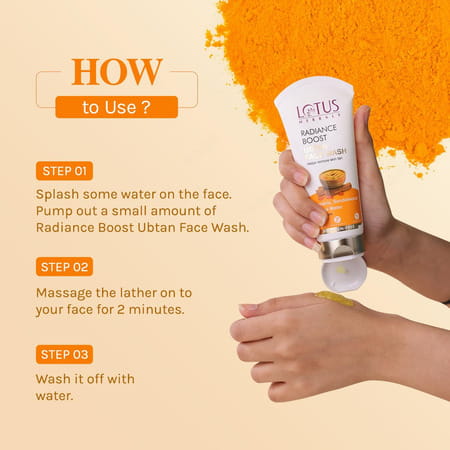 Lotus Herbals Radiance Boost Ubtan Face Wash 50gm ( Pack Of 2 )