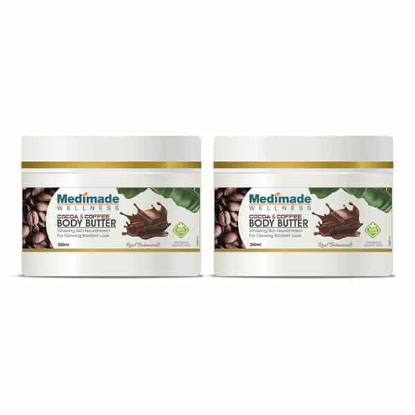 Medimade Cocoa And Coffee Body Butter - 200 Ml X 2 ( Pack Of 2 )