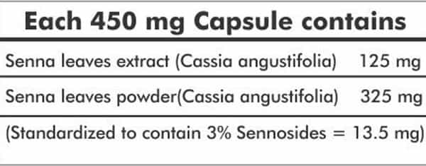 Ayur Champ - Pack Of 5 - Senna Capsules 450 Mg - 120 Capsules