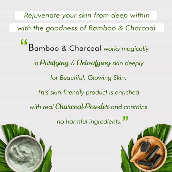 Nutriglow Natural's Bamboo And Activated Charcoal Facial Kit/Glowing Skin/Remove Blemishes 250Gm