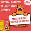 Bodyfirst My Gummies-Calcium & Vitamin D Gummies For Kids Mango & Strawberry 30 Gummies