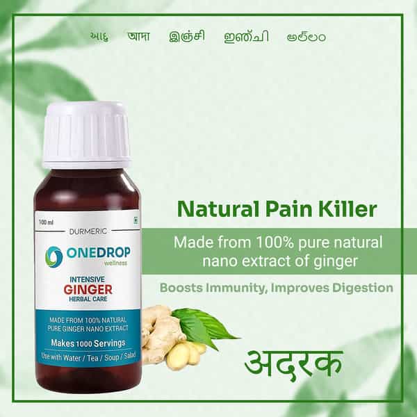 Durmeric Onedrop Intensive Ginger Herbal Drops - 100 Ml