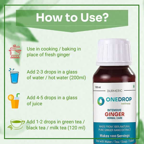 Durmeric Onedrop Intensive Ginger Herbal Drops - 100 Ml