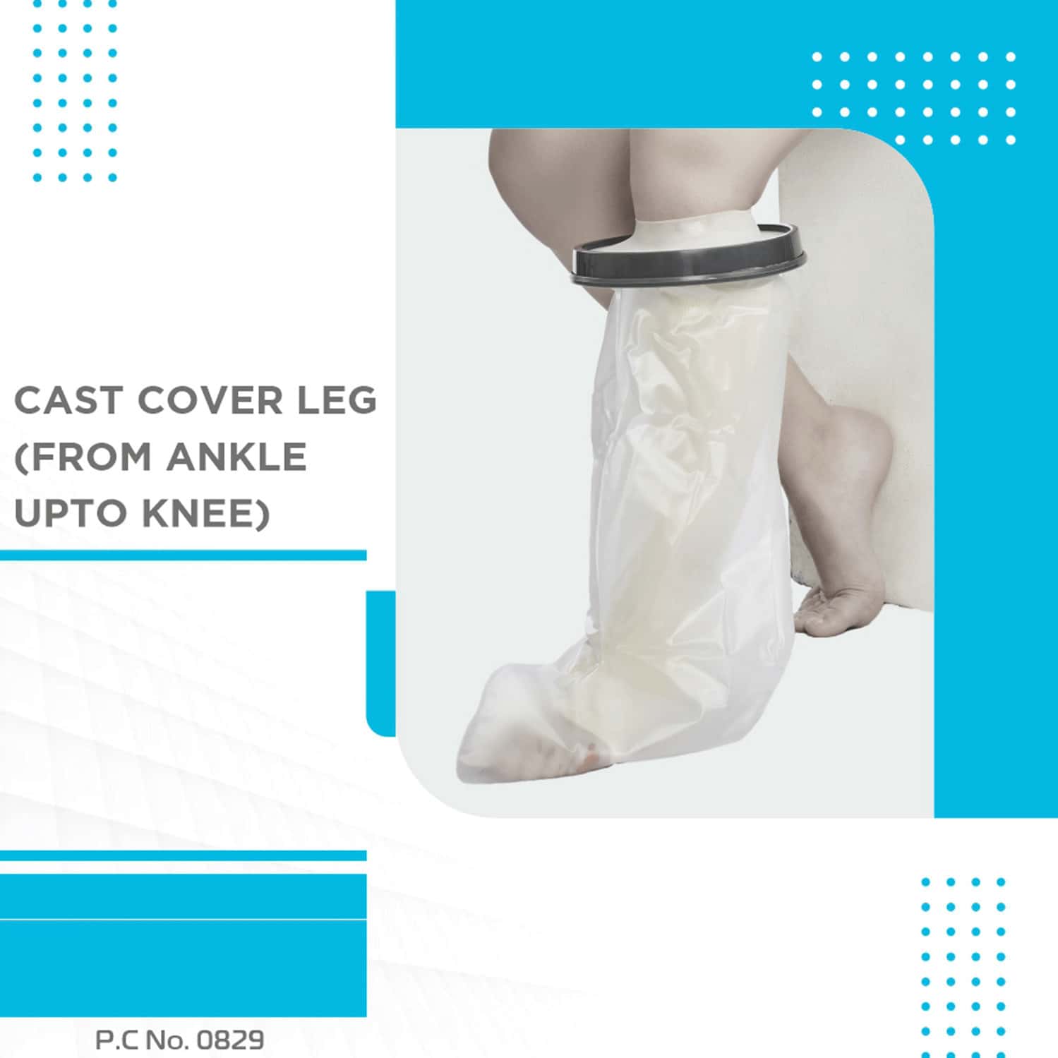 Buy VISSCO CAST COVER LEG (UPTO KNEE) PROTECTS BANDAGE FROM WATER EXPOSURE DURING BATH