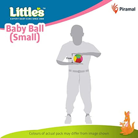 Little'S Soft Plush Baby Ball With Rattle Sound (Size 11 Cm | M | Multi Color | Softball)