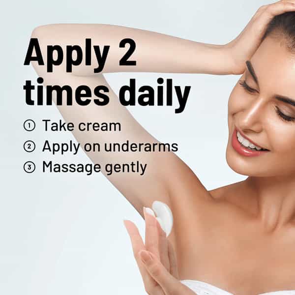 Gynoveda Underarm Lightening Cream For Dark Patchy Armpits With Avocado Manjistha. 100Gm