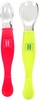 Mee Mee 3 In 1 Baby Weaning Spoon (Red/Green)