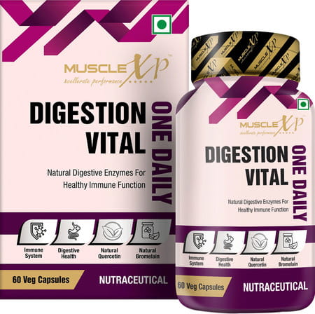 Musclexp Digestion Vital One Daily 60 Veg Capsules (Pack Of 3)