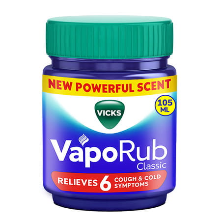 Vicks Vaporub Relieves From 6 Cough & Cold Symptoms - 105ml