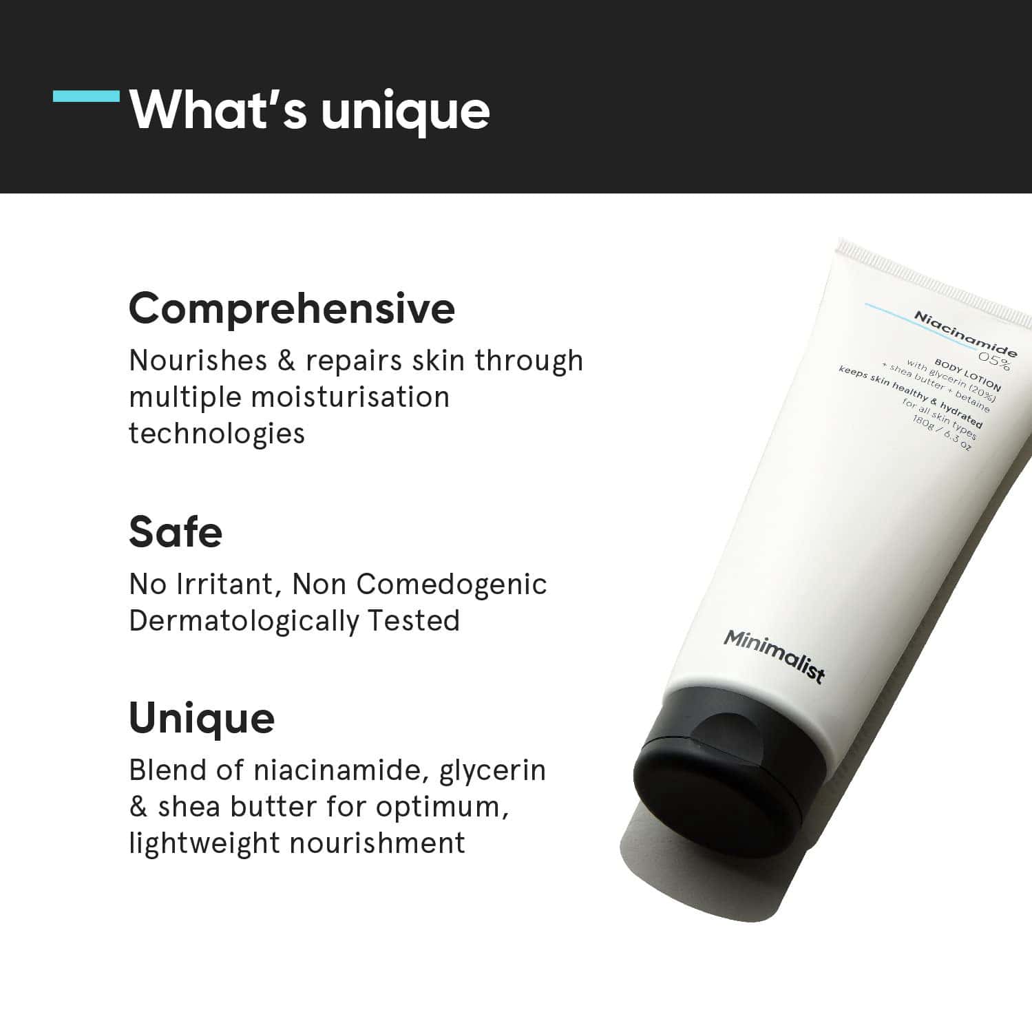 Buy MINIMALIST NIACINAMIDE BODY LOTION 5 180G Online & Get Upto 60